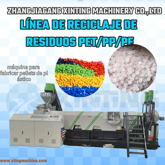 Pet/PP/PE/Agricultural Film/Woven Bag/Bottle Flakes Single/Double Stage Plastic Granules PVC Pet ABS Flakes Film Pelletizing Recycling Granulation Machine