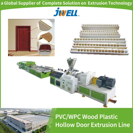 Jwell Automatic PVC WPC Hollow Door Extruder Production Line/Wood Profile Board Extruder Machinery/Composite Foam Board/Hollow Door Plastic Extrusion Machine