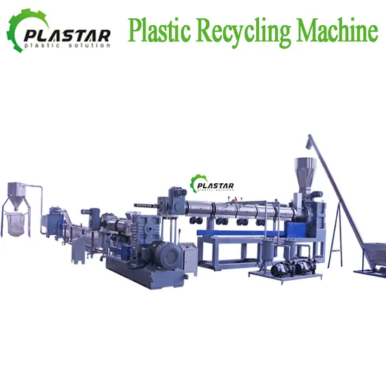 Pet/PP/PE/Agricultural Film/Woven Bag/Nylon/Bottle Flakes/ Pipes Shredder Crusher Washing Machine Plastic Recycling Machine Granulator Pelletizing Machine