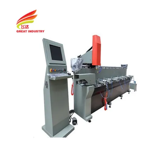 Window Lock Hole Making Aluminium Profile CNC Milling Aluminum Extrusion Drilling Machine