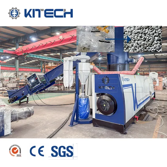 Polymer PP Woven Jumbo Bag LDPE Plastic Film Pelletizing Recycling Granulating Machine 
