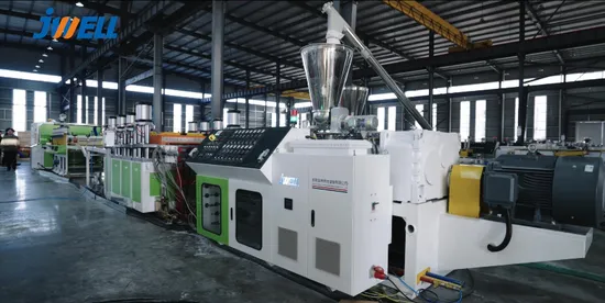 Jwell Plastic Making Machine UPVC Extruder Machine Automatic Plastic Production Line PVC Window Profile Extruder Plastic Extrusion Machine 
