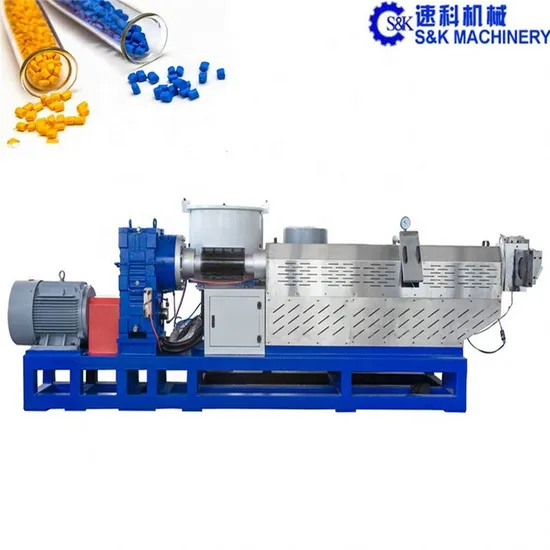 PE PP Film Pelletizing Recycling Plant Plastic Granules Making Machine for Crushed Plastic Material 