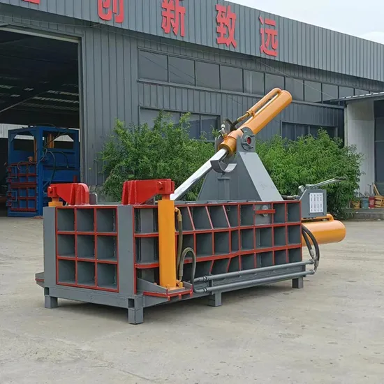 Scrap Metal Press Scrap Drum Extrusion Forming Machine Scrap Aluminum Thin Iron Sheet Baling Machine 