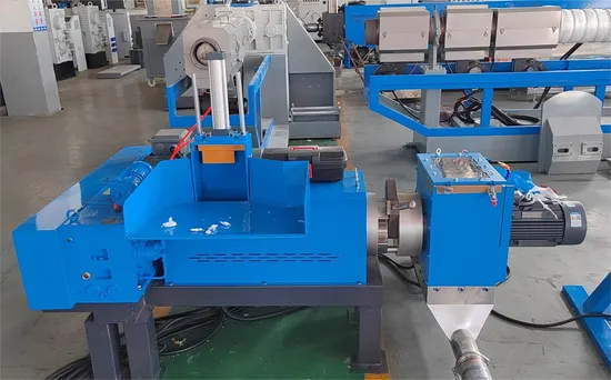 Single Stage HDPE LDPE PP Waste Plastic Granulating Pelletizing Pelletizer Recycling Machine Mini Granulator Recycled Plastic Granules Making Machine 